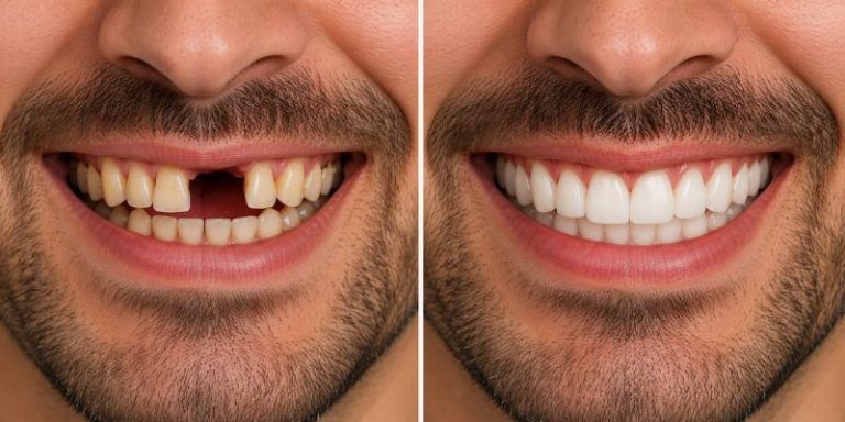 before & after dental implants in Waterdown
